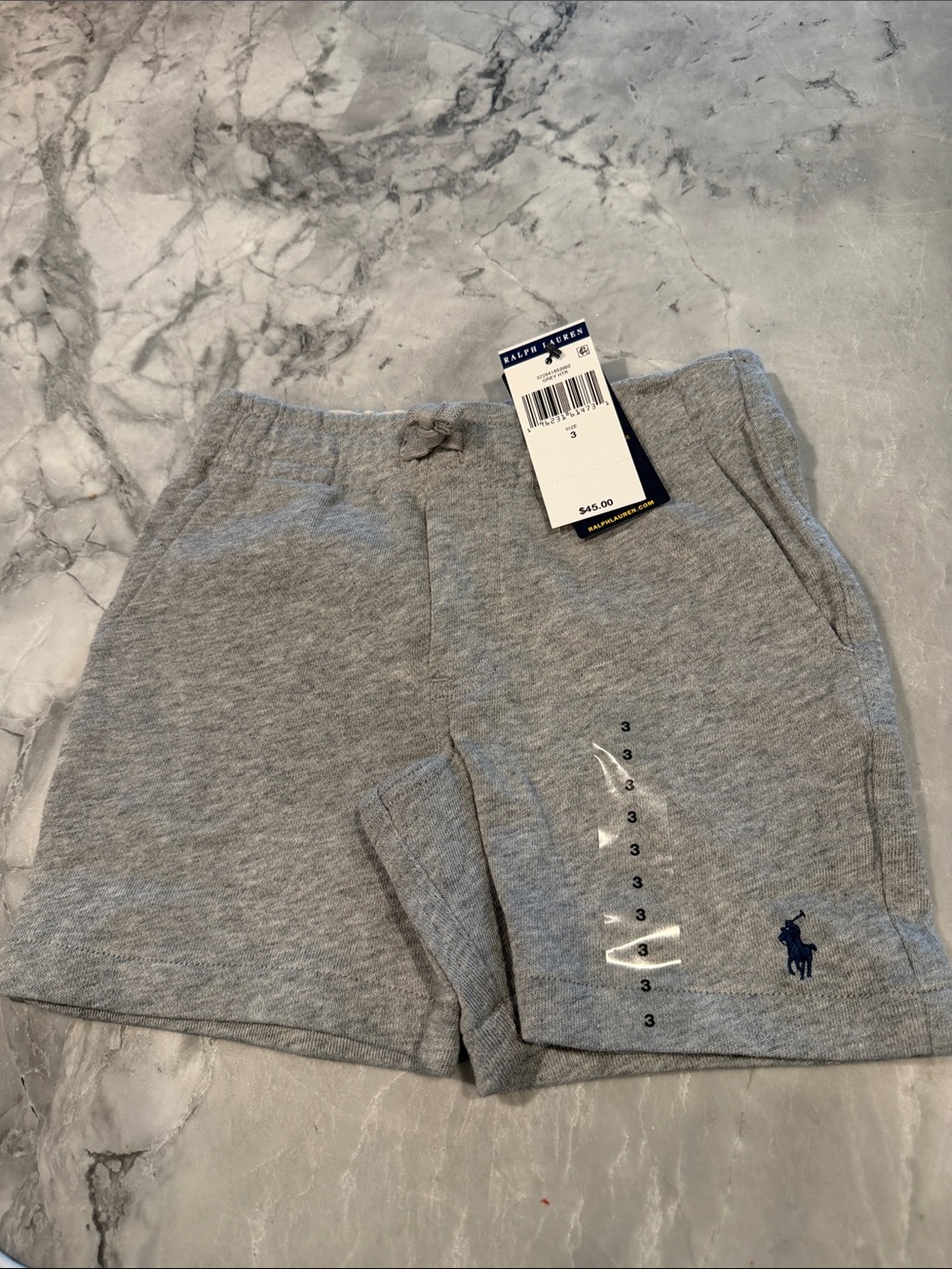 Polo by Ralph Lauren Gray Knit Logo Shorts